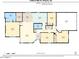 Detailed floorplan showcasing the layout of the home, including bedrooms, bathrooms, and living spaces at 21605 N 48Th Pl, Phoenix, AZ 85054