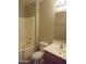 Bathroom featuring a tub/shower combination, toilet, and vanity with sink at 2324 W Darrel Rd, Phoenix, AZ 85041