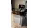 Kitchen island with stone countertops and white cabinets, great for entertaining at 2324 W Darrel Rd, Phoenix, AZ 85041