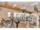 The community fitness center is equipped with treadmills, weights, and TVs at 24816 S Golfview Dr # 46, Sun Lakes, AZ 85248