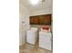 Convenient laundry room with ample storage and modern washer/dryer, making chores a breeze at 24816 S Golfview Dr # 46, Sun Lakes, AZ 85248