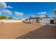 Backyard featuring a covered patio area and block fence at 3044 W Dahlia Dr, Phoenix, AZ 85029