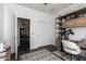 Functional home office space with a modern desk, storage, and a neutral color palette at 318 E Taylor Trl, San Tan Valley, AZ 85143