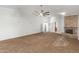 Spacious main bedroom with a ceiling fan and a fireplace at 3413 E Equestrian Trl, Phoenix, AZ 85044