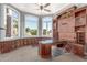 Office with custom built-ins, granite counters, and large windows offering abundant natural light at 3413 E Equestrian Trl, Phoenix, AZ 85044