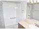 A well-maintained bathroom with a shower-tub combination and white fixtures at 3420 W Danbury Dr # C130, Phoenix, AZ 85053
