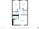 Floor plan of a house showing bedrooms, bathrooms and walk in closet at 3820 N 30Th St, Phoenix, AZ 85016