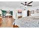 Spacious main bedroom with ensuite bathroom, hardwood floors, and a modern design at 3820 N 30Th St, Phoenix, AZ 85016