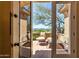 Covered patio offering stunning landscape views at 42145 N Fairgreen Ct, Anthem, AZ 85086