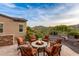 Desert views from the custom outdoor firepit and seating area at 4946 N 210Th Ave, Buckeye, AZ 85396