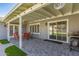Covered back patio featuring a ceiling fan, outdoor furniture, and a BBQ grill at 1060 S Florence Dr, Mesa, AZ 85208