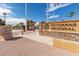 Beautiful stone Veteran's Memorial with a sign, walkways, and landscaping at 1060 S Florence Dr, Mesa, AZ 85208