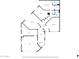 Home floor plan featuring a Primary bedroom, living room, kitchen, garage, and two bathrooms at 10601 W Hutton Dr, Sun City, AZ 85351