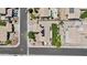 Birds-eye view of the neighborhood showing several homes with well-maintained yards at 1182 E Canyon Way, Chandler, AZ 85249