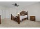 Spacious bedroom features a ceiling fan, and carpet at 1182 E Canyon Way, Chandler, AZ 85249