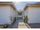Close-up of the secure gated entrance and address of this lovely single-story home at 12154 S Ki Rd, Phoenix, AZ 85044