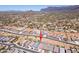 Beautiful aerial view of the neighborhood surrounded by desert landscape with mountain views at 12538 E Pivot Peak --, Gold Canyon, AZ 85118