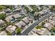 Birds-eye view of a suburban neighborhood showcasing neat landscaping and well-maintained residential streets at 1413 E San Remo Ave, Gilbert, AZ 85234