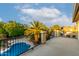 Balcony view overlooking backyard pool, landscaping and providing ample outdoor space at 14228 W Weldon Ave, Goodyear, AZ 85395
