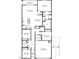 Detailed floor plan showcasing the layout of the home including bedrooms and kitchen at 1423 S 239Th Dr, Buckeye, AZ 85326