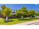 Single-story home with well-manicured lawn and mature citrus trees, showcasing charm and curb appeal at 1907 E Huber St, Mesa, AZ 85203