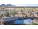 Scenic aerial view of the Sun City Festival entrance with a water feature and cascading steps at 19215 N 259Th Ave, Buckeye, AZ 85396