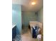 Bathroom with large bathtub, shower, and tiled floor at 2637 S Amanda Dr, Maricopa, AZ 85139