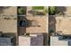Aerial view of fenced backyard with trampoline and small patch of grass at 30954 W Whitton Ave, Buckeye, AZ 85396