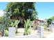 Landscaped front yard featuring native plants and a low stone wall at 4116 N 78Th Ave, Phoenix, AZ 85033