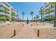 Common courtyard featuring landscaping, gravel, and outdoor dining areas at 945 E Playa Del Norte Dr # 1003, Tempe, AZ 85288