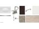 Bathroom material selections show countertops, cabinet, flooring, faucet, and plumbing hardware at 15773 W Beryl Ave, Waddell, AZ 85355