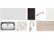 Kitchen material selections show countertops, cabinet, flooring, tile backsplash, sink and faucet at 15773 W Beryl Ave, Waddell, AZ 85355