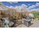 Outdoor patio with comfortable seating and stylish accents, perfect for relaxing at 2394 E Santiago Trl, Casa Grande, AZ 85194