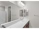 Modern bathroom vanity with double sinks and a large mirror at 2530 N Pony Ln, Casa Grande, AZ 85122
