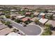 Aerial of home in a cul-de-sac with other single-Gathering homes in a residential neighborhood at 31318 N 26Th Dr, Phoenix, AZ 85085