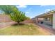 Well-maintained backyard with grass, a mature tree, and a covered patio at 31318 N 26Th Dr, Phoenix, AZ 85085