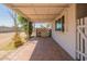 Brick paved covered patio perfect for enjoying the outdoors at 3441 W Sweetwater Ave, Phoenix, AZ 85029