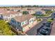 Aerial view showcasing homes with tile roofs in a well-maintained neighborhood at 4077 S Sabrina Dr # 14, Chandler, AZ 85248