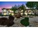 The condos have lush landscaping and tranquil water feature, creating an inviting outdoor space at 6535 E Superstition Springs Blvd # 146, Mesa, AZ 85206