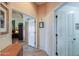 Hallway with neutral tones, connecting to different rooms in the house at 80 S Laura Ln, Casa Grande, AZ 85194