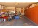 Spacious garage interior featuring ample storage and built-in cabinetry at 10603 W Ruth Ave, Peoria, AZ 85345