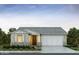 Charming single-story home featuring stone accents, a gray roof, and a two-car garage, creating an inviting curb appeal at 17387 W Carlisle Dr, Surprise, AZ 85388