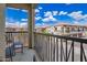 Relax on this beautiful balcony that overlooks the street and neighboring houses at 1851 E Frye Rd # 101, Gilbert, AZ 85295