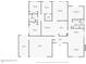 Detailed floor plan of a single-story home, showcasing the layout of the rooms and overall space at 1868 E La Donna Dr, Tempe, AZ 85283