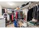 Walk-in closet with ample storage space, shelving, and hanging racks for clothing at 2118 W Hunter Ct # 136, Phoenix, AZ 85085