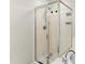 Shower with clear glass enclosure and modern fixtures in a well-maintained bathroom at 2118 W Hunter Ct # 136, Phoenix, AZ 85085