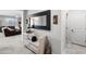 Inviting entryway featuring decorative mirror, console table with storage, and stylish decor enhancing the home's appeal at 21407 W Hubbell St, Buckeye, AZ 85396