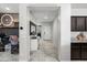 Stylish hallway showcasing the home's decor, connects the living spaces and provides a welcoming entrance at 21407 W Hubbell St, Buckeye, AZ 85396