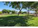 Community park with mature trees providing ample shade and green space for recreation at 2181 E 27Th Ave, Apache Junction, AZ 85119
