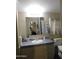 Well-lit bathroom featuring a vanity with ample counter space and a decorative mirror at 2400 E Baseline Ave # 153, Apache Junction, AZ 85119